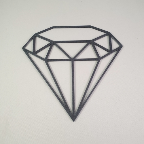 Geometric 2D Diamond/ resin mold