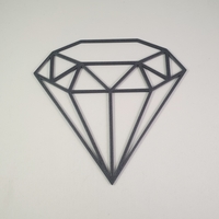 Small Geometric 2D Diamond/ resin mold 3D Printing 284385