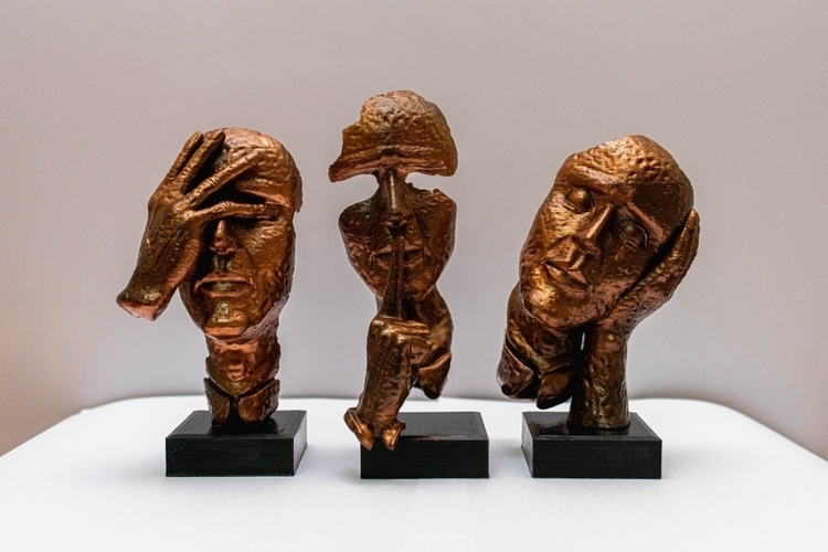 Esculturas Los Tres Rostros 3D Print 284426