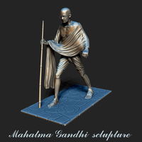 Small Mahatma Gandhi Sclupture 3D Printing 28445