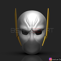 Small Godspeed Mask - Flash God Season 6 - Flash cosplay helmet  3D Printing 284528