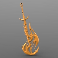 Sword of fire keychain - Thumbnail 3