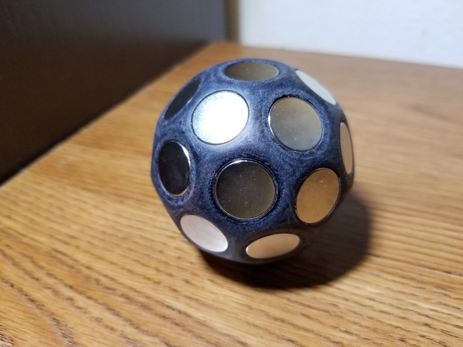 Truncated icosahedron Buckyball with 32 holes 3D Print 284749