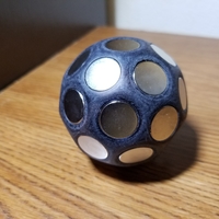 Truncated icosahedron Buckyball with 32 holes - Thumbnail 2