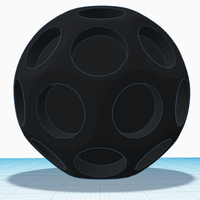 Truncated icosahedron Buckyball with 32 holes - Thumbnail 6