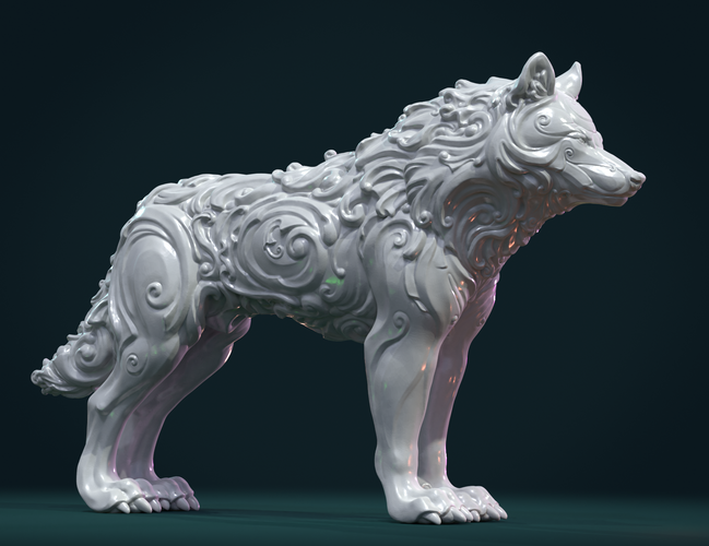 Wonderful Wolf 3D Print 284832