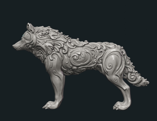 Wonderful Wolf 3D Print 284835