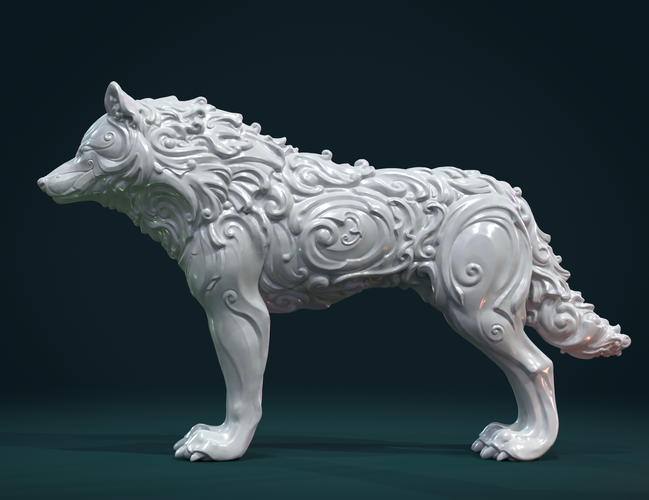 Wonderful Wolf 3D Print 284836
