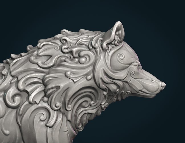 Wonderful Wolf 3D Print 284840