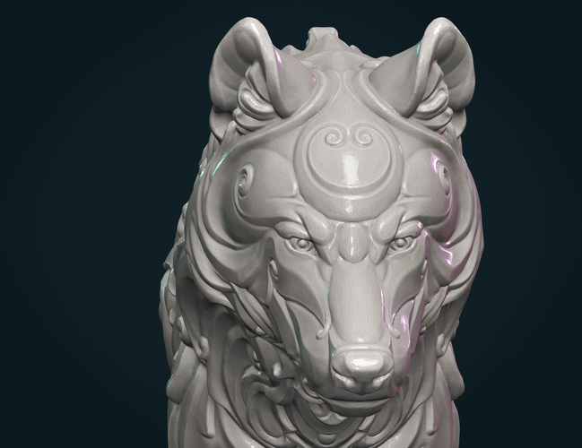 Wonderful Wolf 3D Print 284842
