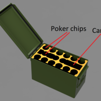 Small Ammo can poker insert 3D Printing 284864