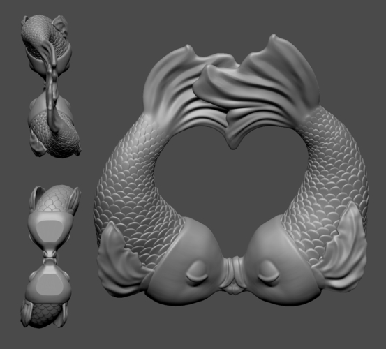 Kissy Fish 3D Print 284921