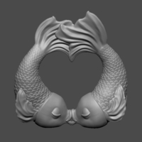 Small Kissy Fish 3D Printing 284923