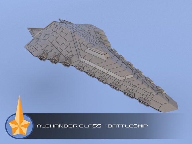 The Garathian Empire - Miniature Starships 3D Print 284929