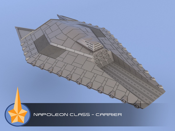 The Garathian Empire - Miniature Starships 3D Print 284931