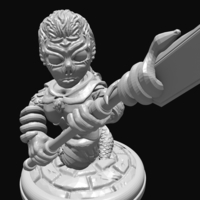 Naga with Glaive 28mm - Thumbnail 2
