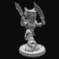 Small Dragon Knight Overlord 28mm 3D Printing 285031