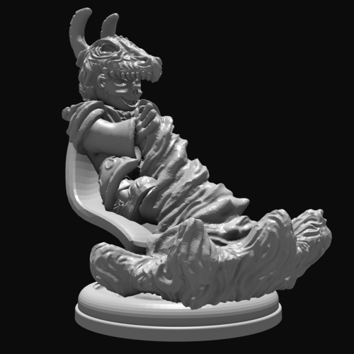 Dragon Knight Mage 28mm 3D Print 285054