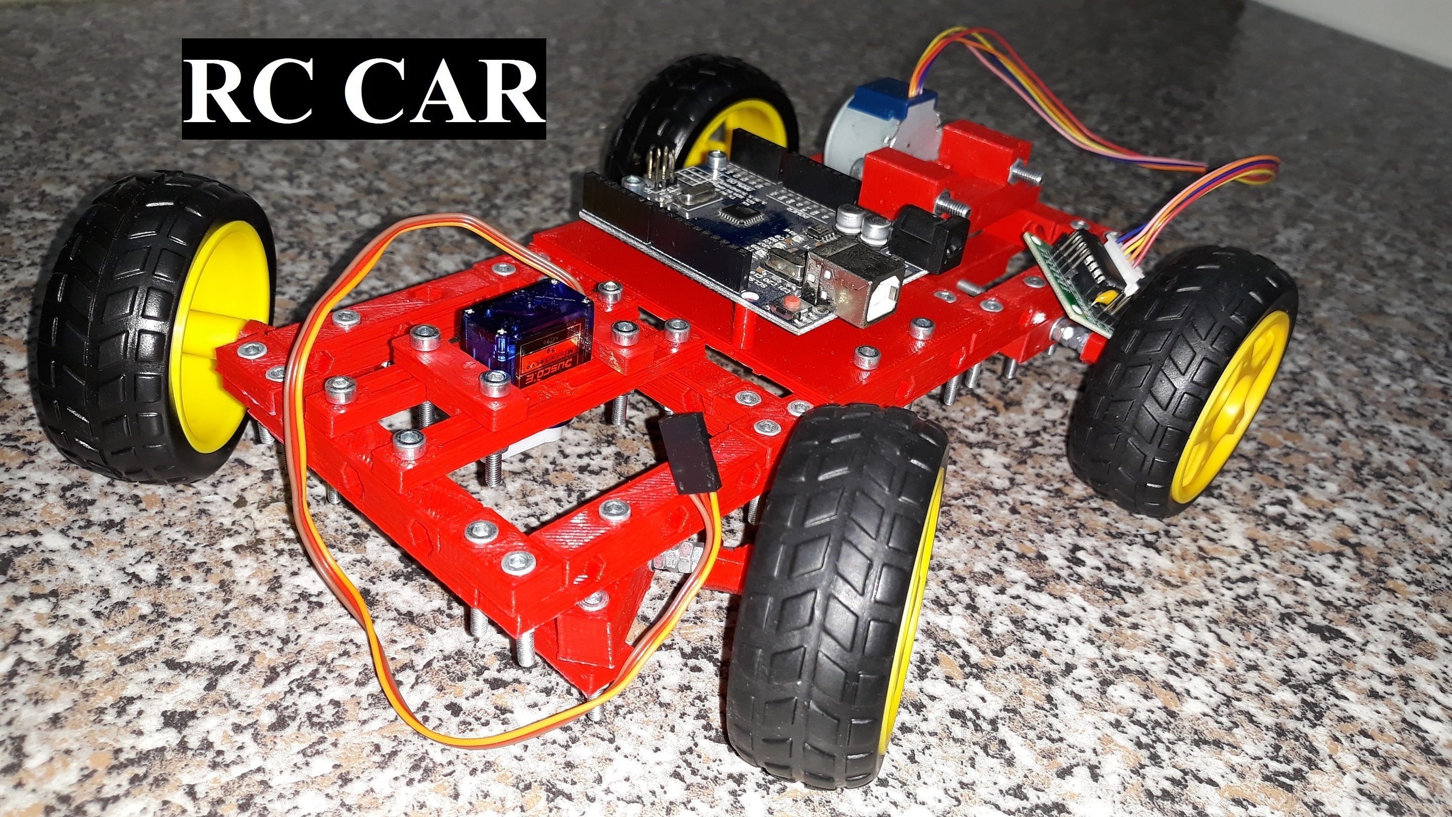 3D Printed RC CAR PARTS by CNC. 