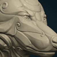 Stylized Wolf head - Thumbnail 6