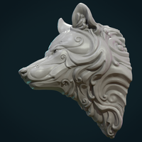 Stylized Wolf head - Thumbnail 14