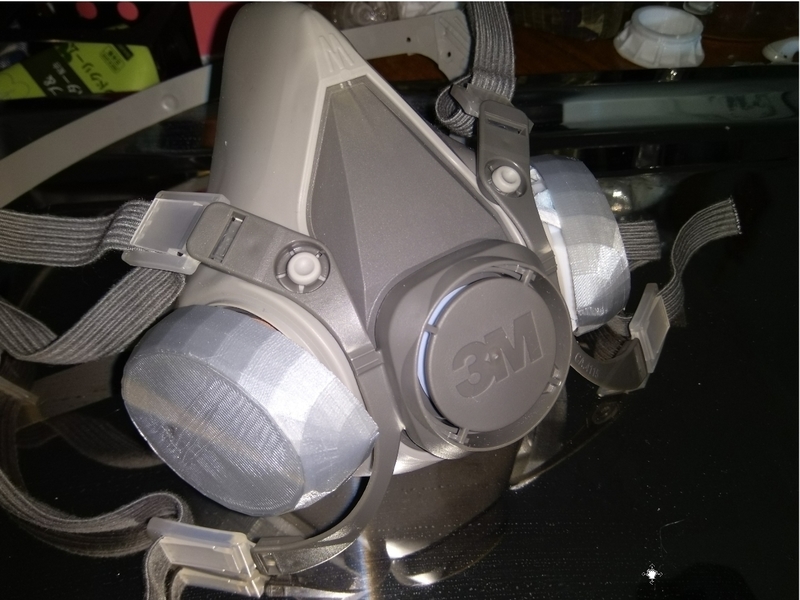 Free Surgical mask holder (3M 6000s Compatible)