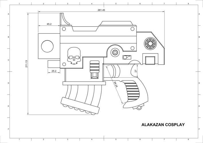 Warhammer bolter human sized