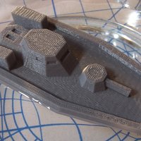 Small  Gunboat(low poly) code name: Nerpa 3D Printing 28517