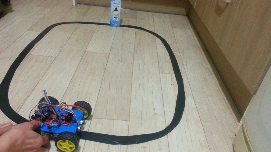 obstacle avoidance robot car with line following 3D Print 285229