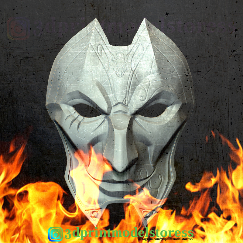 League of Legends Jhin Mask Cosplay LOL Helmet 