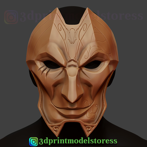 League of Legends Jhin Mask Cosplay LOL Helmet  3D Print 285250