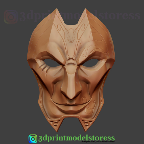 League of Legends Jhin Mask Cosplay LOL Helmet  3D Print 285251