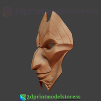 League of Legends Jhin Mask Cosplay LOL Helmet  - Thumbnail 5