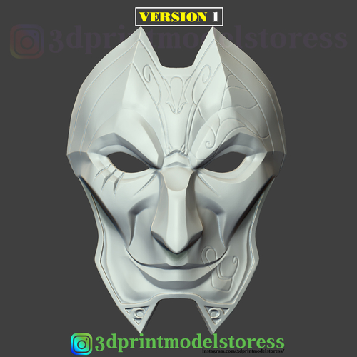 League of Legends Jhin Mask Cosplay LOL Helmet  3D Print 285257