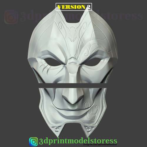 League of Legends Jhin Mask Cosplay LOL Helmet  3D Print 285258