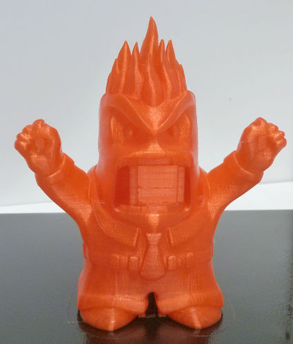 Anger with flames 3D Print 28543