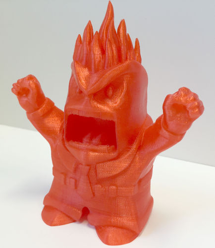 Anger with flames 3D Print 28545
