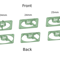 Motors mounts 24-25mm for RtA70kit high pressure fan - Thumbnail 4