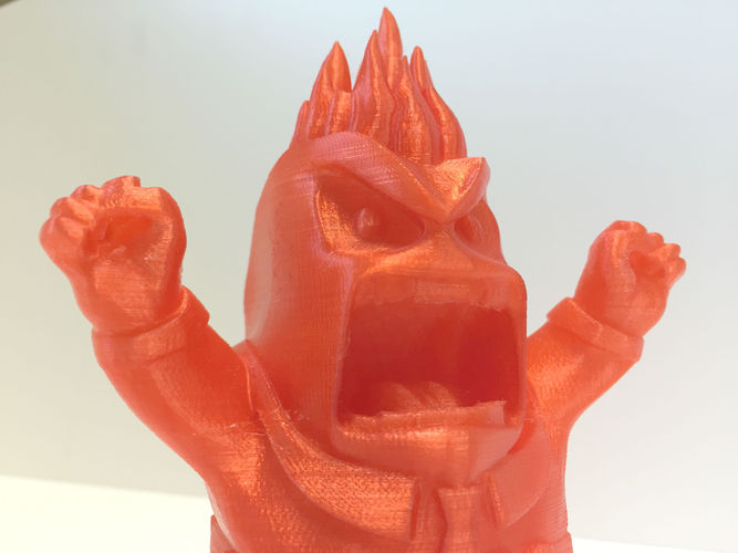 Anger with flames 3D Print 28546