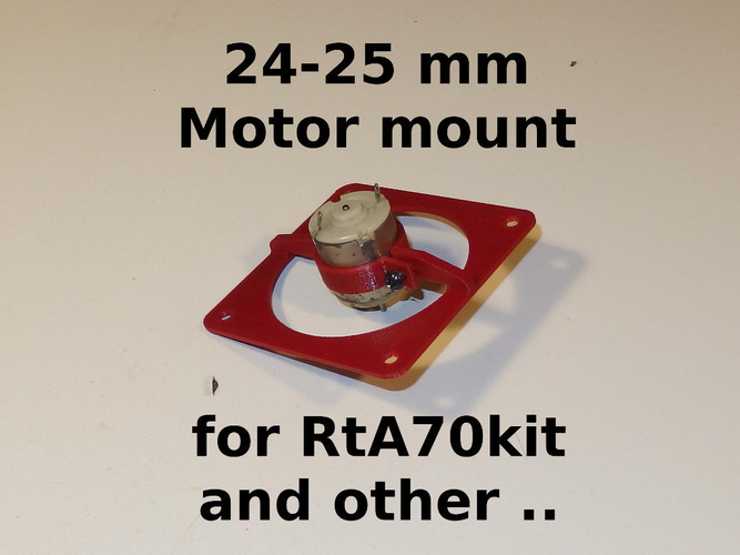 Motors mounts 24-25mm for RtA70kit high pressure fan 3D Print 285481
