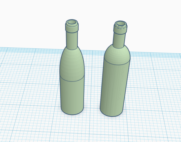 1:12 Wine bottles 3D Print 285561