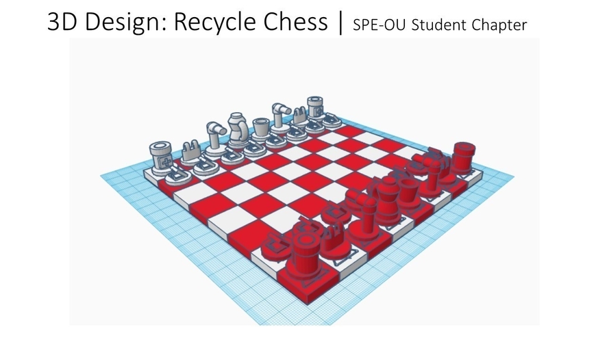 Recycling Chess-3d Printer Competition Desgin submission 3D Print 285599