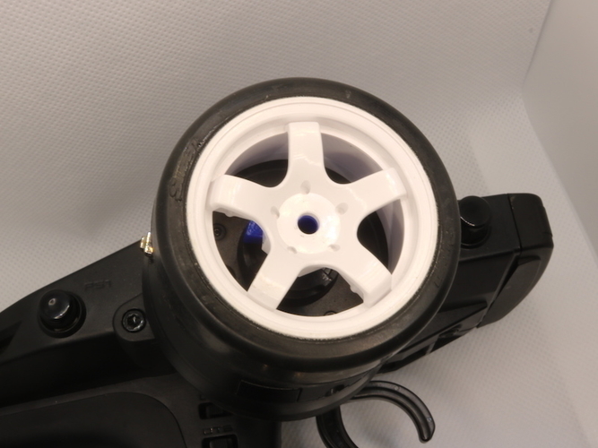 RC Radio Wheel Adapter (Futaba, Airtronics Sanwa M17) 3D Print 285641