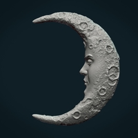 Crescent with face - Thumbnail 2