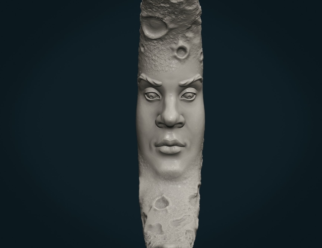 Crescent with face 3D Print 285674
