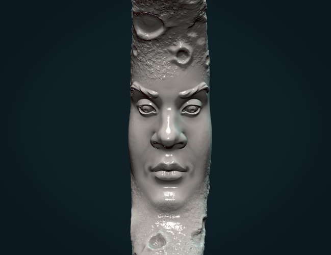 Crescent with face 3D Print 285675