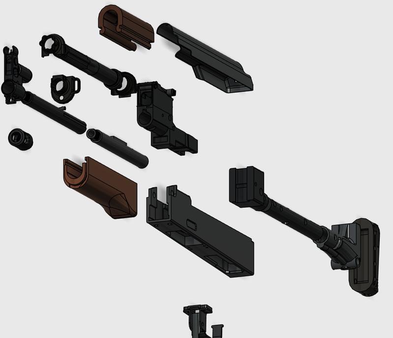 AK105 BASIC (AEG) FULL KITS(AIRSOFT)