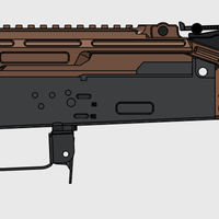 AK105 12inch  (AEG) FULL KITS(AIRSOFT) - Thumbnail 1