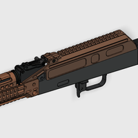 AK105 12inch  (AEG) FULL KITS(AIRSOFT) - Thumbnail 3