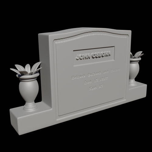 5 pack – Tombstones and gravestones 3D Print 285852